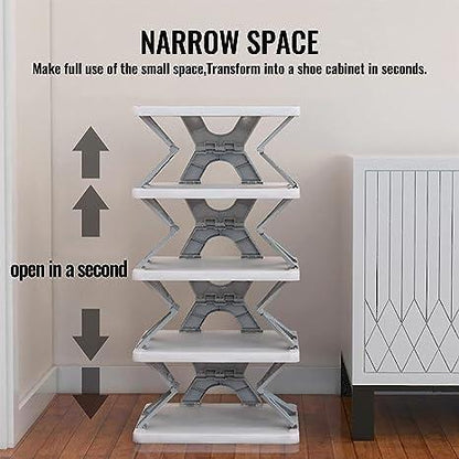 4 - Layer Smart Foldable Shoes Tier Shoe Rack